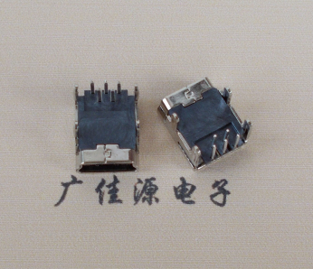 昆明Mini usb 5p接口,迷你B型母座,四脚DIP插板,连接器