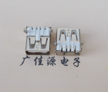 昆明USB AF母座 LCP 耐高温250度280度 环保白胶芯