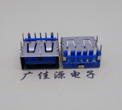 昆明 USB5安大电流母座 OPPO蓝色胶芯,快速充电接口