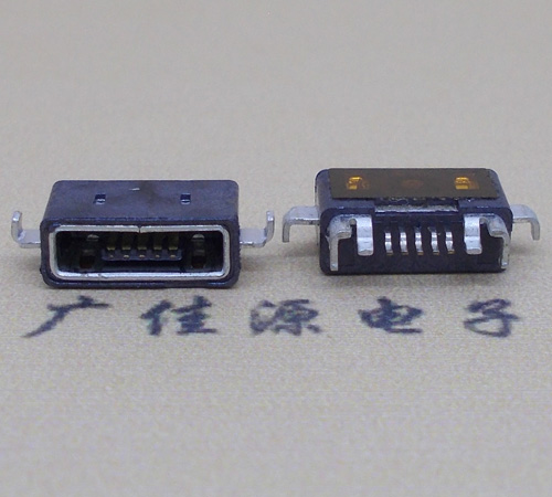 昆明MICRO USB防水AB型口母头3D图纸封装