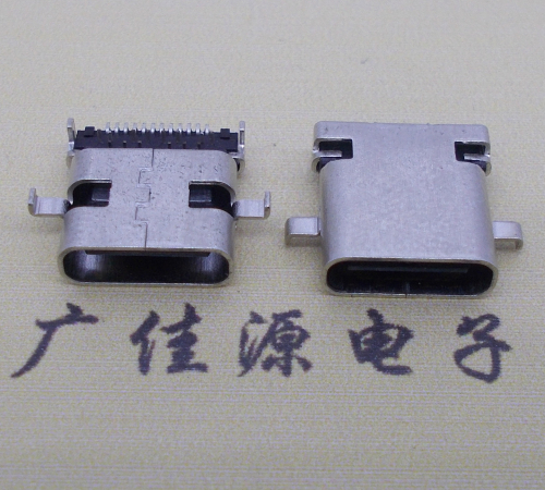 昆明卧式type-c24p母座沉板1.1mm前插后贴连接器