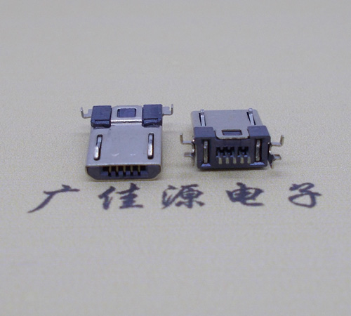 昆明Micro usb焊板式公头贴片SMT款无弹超薄