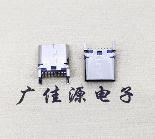 昆明USB 3.1TYPE-C16Pin立贴母头座子引脚接线正负级详解